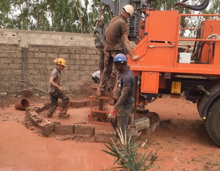 Initial construction of well